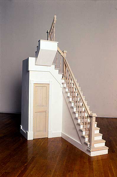 Lectern for Emily Dickinson . 1994 . wood & mixed media . 84inx54inx64in